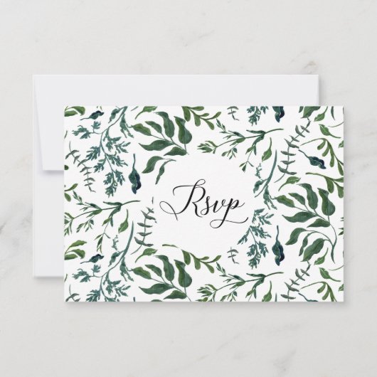 RSVP Trouw Emerald Forest Loof Bosblad Bladeren Kaart (Achterkant)