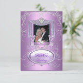 RSVP Trouw Lilac Paars Roze Zilver Elegant (Staand voorkant)