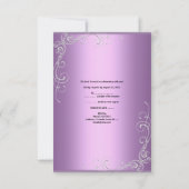RSVP Trouw Lilac Paars Roze Zilver Elegant (Achterkant)