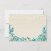 RSVP Trouw Rustieke Mint Succulenten Kaarten Uitno (Achterkant)