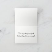 RSVP Trouw Violet Paars Monogram Bedankkaart (Binnen)
