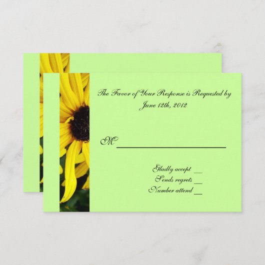 RSVP-trouwacceptatiekaart RSVP Kaartje (Voorkant / Achterkant)