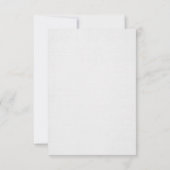 RSVP trouwampersand-teken op zacht zilver Kaartje (Achterkant)