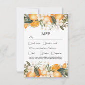 RSVP Trouwbloemen Sinaasappels Fruitbloemen Kaart (Voorkant)