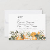 RSVP Trouwbloemen Sinaasappels Fruitbloemen Kaart (Voorkant)