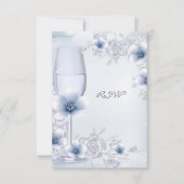 RSVP Trouwbloesems Roos Bloemen Blauw Zilver (Voorkant)