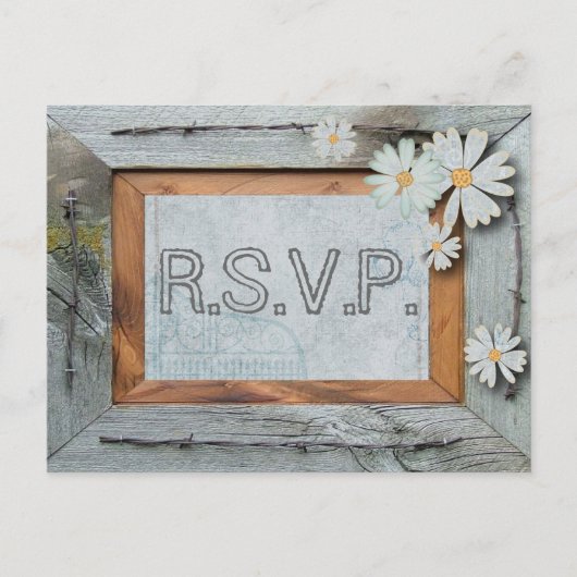 RSVP trouwerij Uitnodiging Briefkaart (Voorkant)