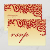 RSVP-trouwkaart met voedseloptie RSVP Kaartje (Voorkant / Achterkant)