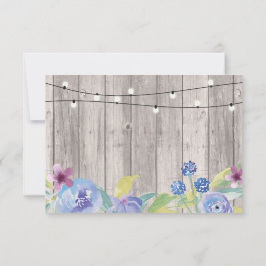 RSVP Trouwkaart Rustieke Houten Bloemkaarten Uitno Kaart (Achterkant)