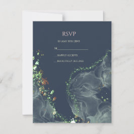 RSVP Trouwkaart Smaragdgroen   Kaartje