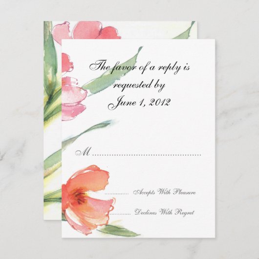 RSVP-trouwkaarten en uitnodigingen (Voorkant / Achterkant)