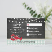 RSVP Trouwkaarten Rivierkreeften Koken Kreeft Uitn (Staand voorkant)