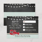 RSVP Trouwkaarten Rivierkreeften Koken Kreeft Uitn (Voorkant / Achterkant)