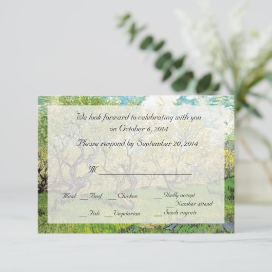  RSVP-trouwuitnodigingen Kaart (Staand voorkant)