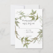 RSVP Tuin Foliage Laurel Krans Rustieke Bruiloft (Voorkant)