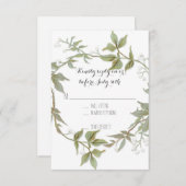 RSVP Tuin Foliage Laurel Krans Rustieke Bruiloft (Voorkant / Achterkant)