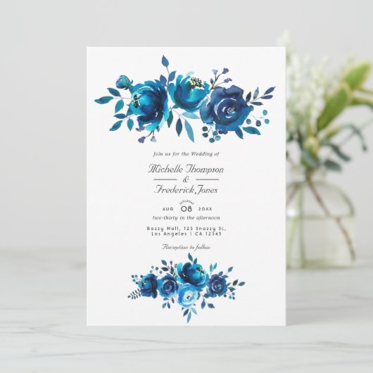 RSVP Tuinbruiloft Kaart (Staand voorkant)