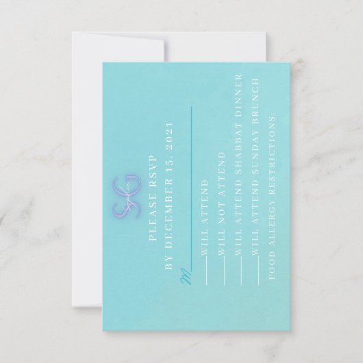 RSVP uit toreders Kaartje (Voorkant)