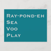 RSVP, uitgesproken Uitnodiging Briefkaart (Voorkant)