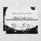 RSVP UITNODIGING BRIEFKAART (Voorkant / Achterkant)