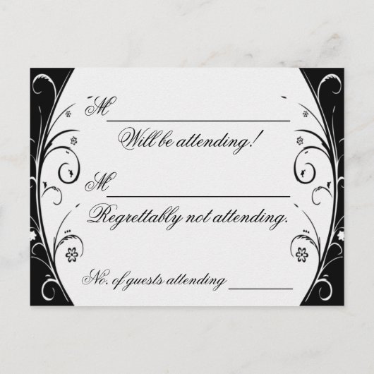 RSVP UITNODIGING BRIEFKAART (Achterkant)