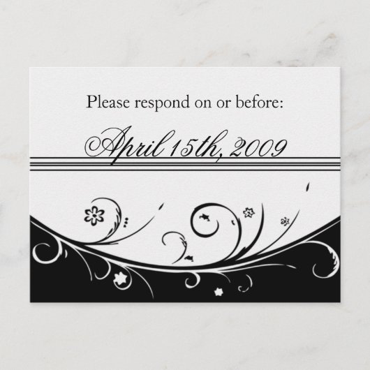 RSVP UITNODIGING BRIEFKAART (Voorkant)