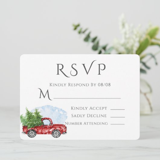  RSVP-uitnodiging voor RWC-weddenschap Kaart (Staand voorkant)