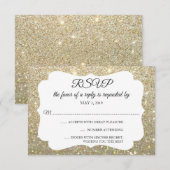 RSVP Uw Dag Glitter Fab Gold (Voorkant / Achterkant)