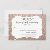 RSVP Uw Dag Glitter Fab Roos Gold (Voorkant)