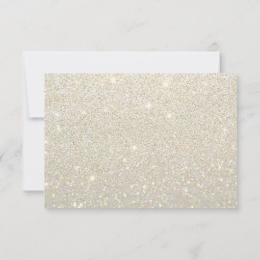 RSVP Uw Dag Glitter Fab White Gold (Achterkant)
