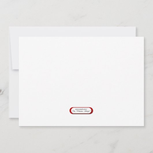 RSVP Valentijnsdag-uitnodigingen Kaart (Achterkant)