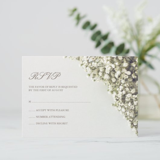 RSVP van  baby's Kaartje (Staand voorkant)