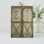 RSVP van Barn door Land Wedding (Staand voorkant)