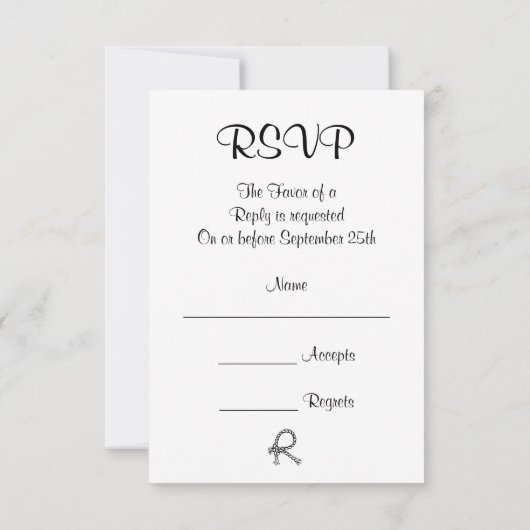 RSVP van Barn door Land Wedding (Achterkant)