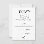 RSVP van Barn door Land Wedding Kaartje (Achterkant)