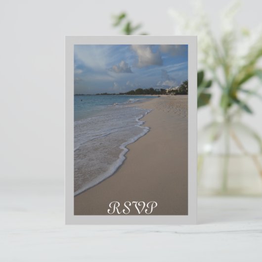 RSVP van de Ontvangst van het huwelijk past in vie (Staand voorkant)