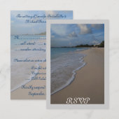 RSVP van de Ontvangst van het huwelijk past in vie (Voorkant / Achterkant)