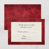 RSVP van de rode rand Kaartje (Voorkant / Achterkant)