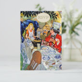RSVP van de Tea Party van Mad Hatter (Staand voorkant)