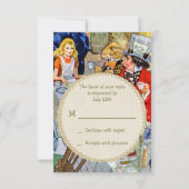 RSVP van de Tea Party van Mad Hatter (Achterkant)