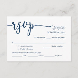 RSVP van de Uitnodiging van het huwelijk, de Kaart