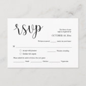 RSVP van de Uitnodiging van het huwelijk, de Kaart (Voorkant)