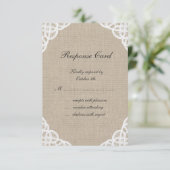 RSVP van een bijtende kant en overlapping (Staand voorkant)