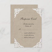 RSVP van een bijtende kant en overlapping (Voorkant / Achterkant)