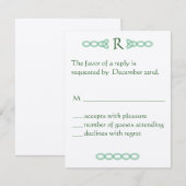 RSVP van gerst en Keltisch Groen (Voorkant / Achterkant)