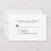 RSVP van het hele huwelijk: Zonnebloemen Mason Jar (Achterkant)