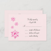 RSVP van het Kristalhuwelijk (roze) (Voorkant / Achterkant)