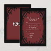 RSVP van het rode bloedbeeld met Entree Choice (Voorkant / Achterkant)