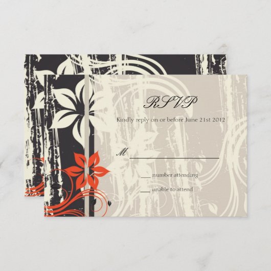 RSVP van het Rode Kruis in het Zwart (Voorkant / Achterkant)