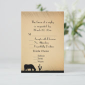 RSVP van het westerne Weddenschap Menu (Staand voorkant)
